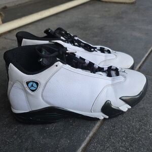 1999 Air Jordan 14 Oxidized Green White Vintage